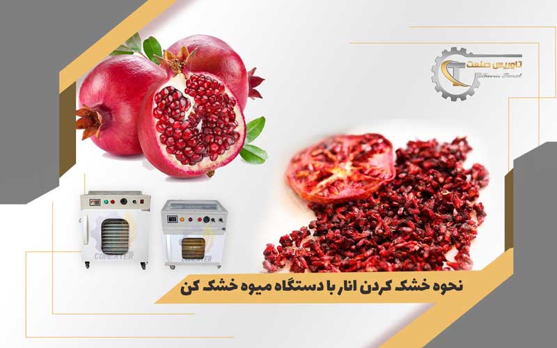 دستگاه خشک کن انار,نحوه خشک کردن انار